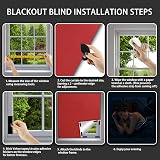 Machine-Ya Portable Blackout Blind 200x145 cm Nano Tape Installation Blackout view 6