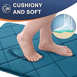OLANLY Memory Foam Bath Mat 24x16, Ultra Soft and