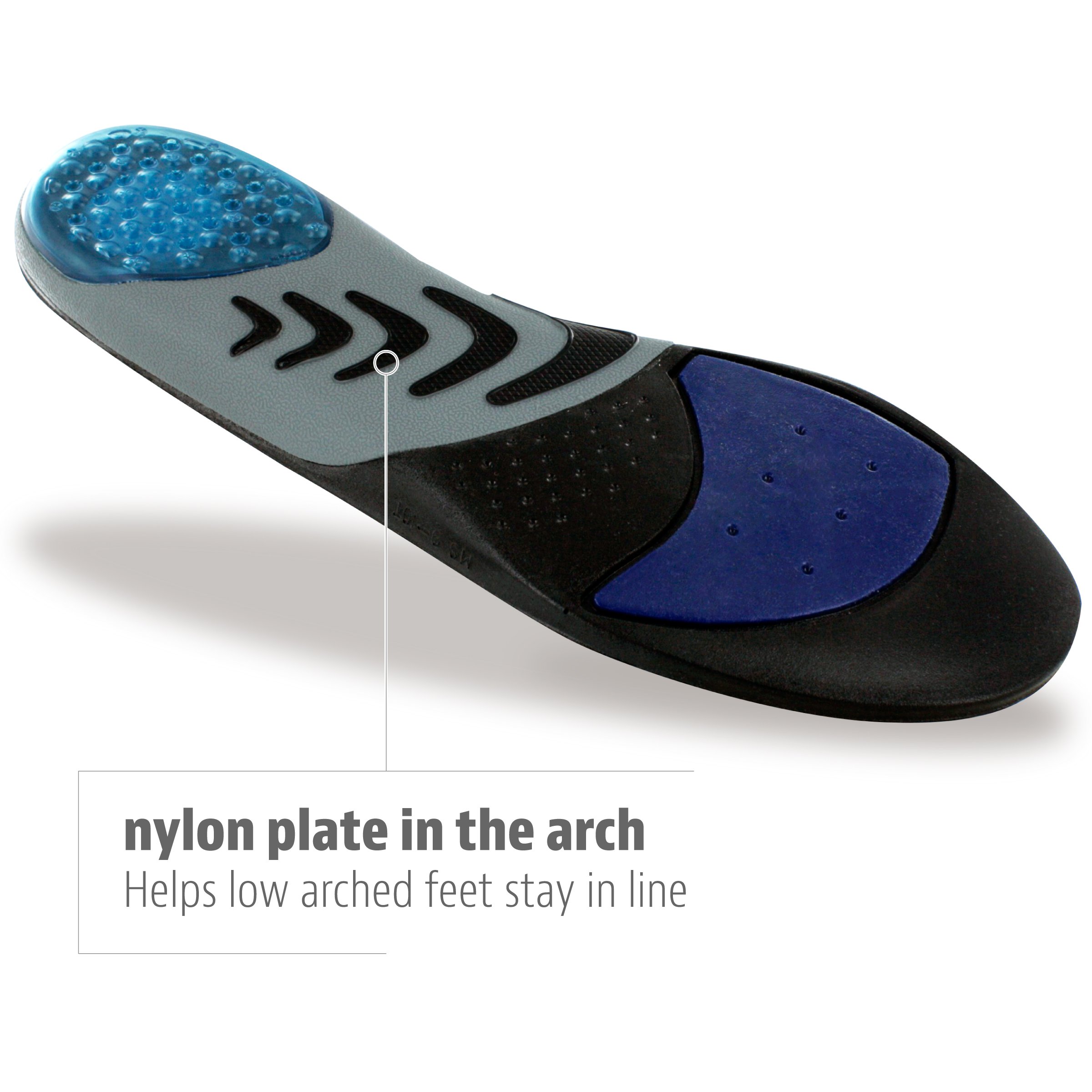 Sof Sole Insoles Men's AIRR Orthotic Support FullLength Gel Shoe Insert