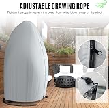 Senders Patio Hanging Egg Chair Cover 210D Grey 115x190cm with Zipper view 5