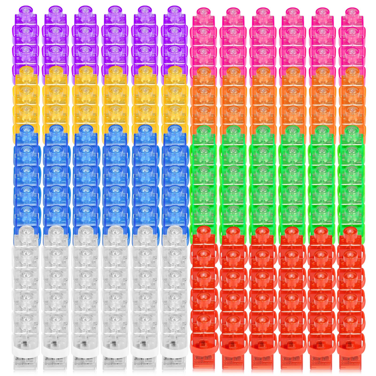 Finger Lights, 200Pcs In 8 Colors Finger Flashlights for Kids Party Favors Bulk for Trick or Treats Goodie Bag Fillers, Light Up Led Finger Light for Valentine's Day Easter Egg Hunt Classroom Prizes