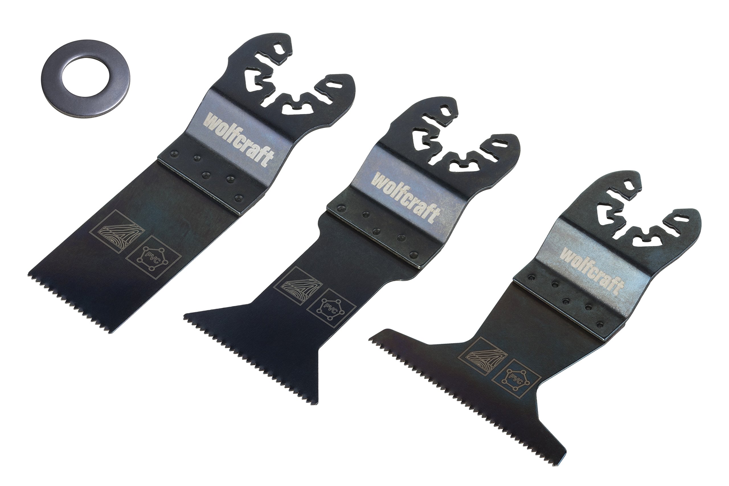 wolfcraft Vibration Saw Set for Drywall Installation "Standard" 3 Pcs., Universal Receptacle I 8490000