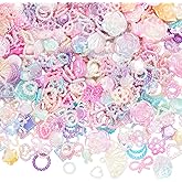 LEGENTLISUR 450-500Pcs Butterfly Acrylic Beads for Jewelry Making Imitation Pearl Cute Flower Beads for Bracelets Necklace DIY Earrings and Crafts Supplies