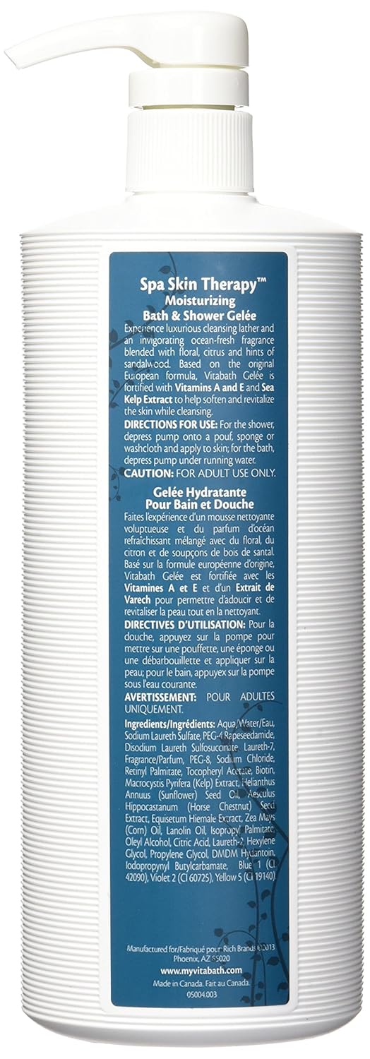 Vitabath Spa Skin Therapy Moisturizing Bath & Shower Gelee 32oz : Bath And Shower Gels : Beauty