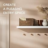 STOREMIC Floating Shelves White 60 cm Set of 2 Easy Install Modern Wall Shelf view 5
