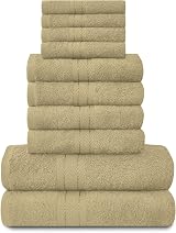 GC GAVENO CAVAILIA Towels 10 Piece Bale Set 100% Egyptian Cotton Mocha