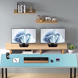 Aothia Large PU Leather Desk Pad Protector