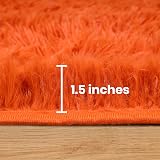 Aspire Homeware Round Rug 120x120cm Anti Slip Soft Shaggy Thick Pile view 6