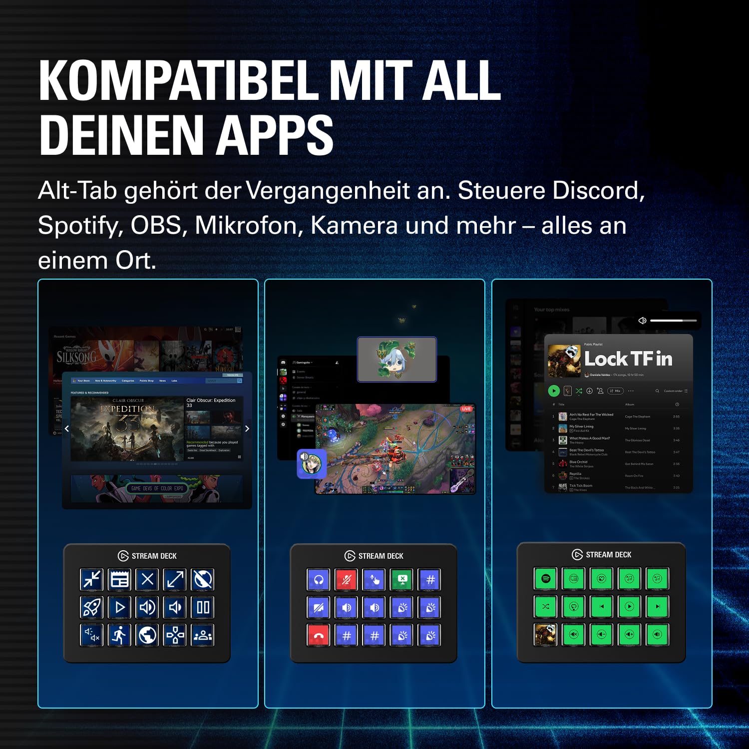 Elgato Stream Deck Scissor Keys – Workflow-Controller mit anpassbaren Makrotasten für OBS, Twitch, Discord, Teams, Photoshop und mehr: Windows 10, macOS 13 oder neuer 4
