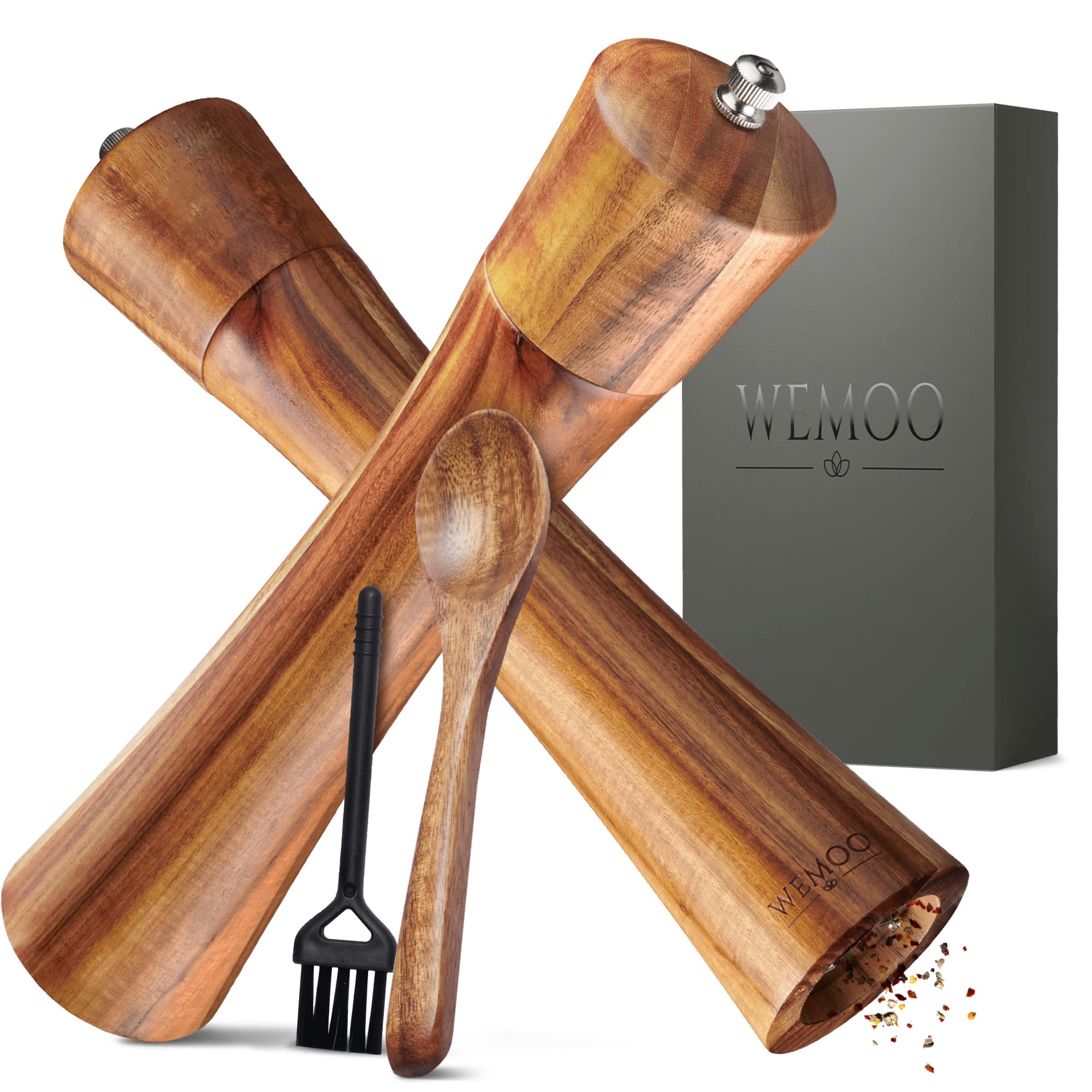 Wemoo Wooden Spice Mills (25.5), Kitchen Accessories