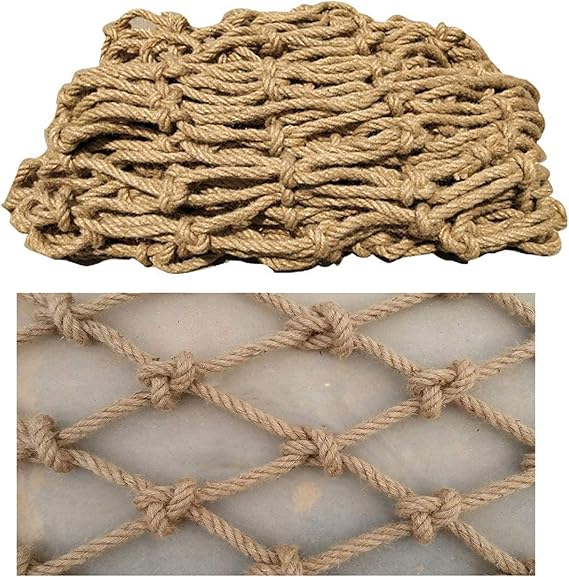 Decorative Jute Hemp Netting, Jute Twine String Netting Decking Rope
