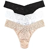 hanky panky - Signature Lace Original Rise Thongs | One Size 4-14 | Womens Underwear, Lacy Lingerie | 3 or 5 pack