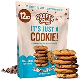 Cooper Street Chocolate Chip Nut-Free Crispy Butter Cookies, 12 oz | Thin &amp; Crispy Snacks For Adults &amp; Kids, Low Sodium, Peanut, Tree Nut, Soy &amp; Seed Oil Free, With Real Butter &amp; Avocado Oil