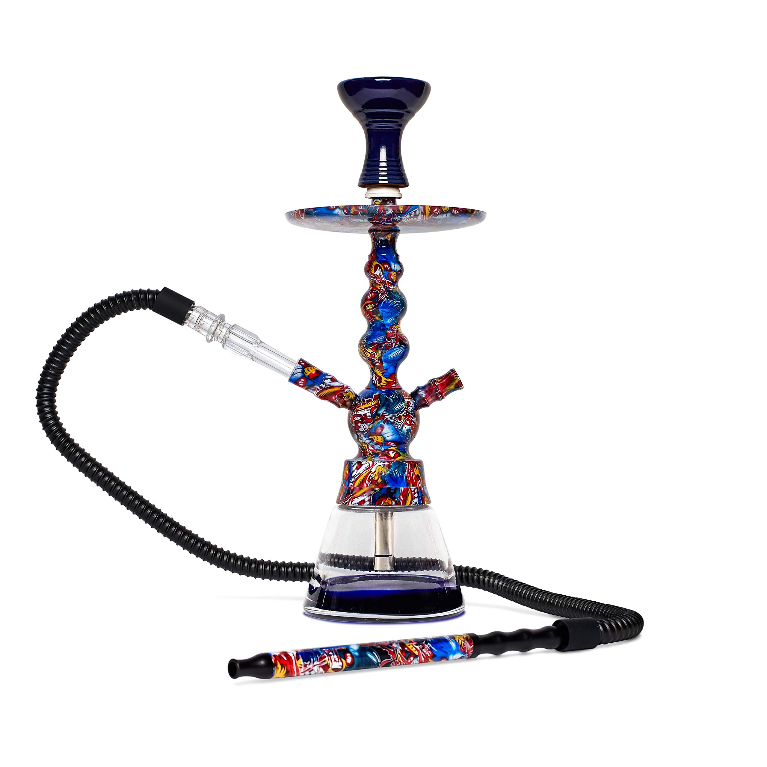 Buy 18 Inches Toker Complete Hookah Set, Scratch Resistant Graphics, Click Technology Locks
