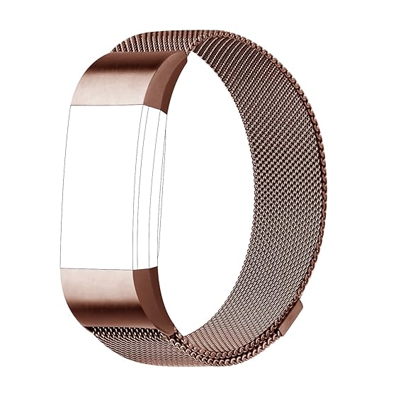 AdePoy Ersatzarmband für Fitbit Charge 2, Milanese Edelstahl Ersatzarmband Smart Watch Armbänder Damen Herren