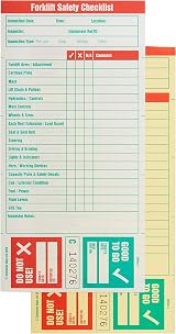 Good to Go Safety 51302 Forklift Check Book - Safety Compliance Paper Checklist view 2