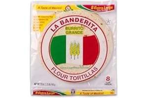 LA BANDERITA CARB COUNTER La Banderita® Burrito | 10" Flour Tortillas | 20 oz.| 8 Count (Pack of 4)