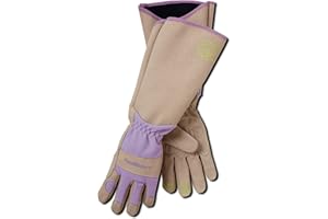 Magid Glove & Safety Professional Rose Pruning Thorn Resistant Gardening Gloves with Long Forearm Protection for Women (BE195TS) - Puncture Resistant, Small (1 Pair)