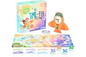 Educational Insights Time to Fly - Telling Time Board Game, Toddler Learning Clock Toy, Preschool Board Games, Number Recogni