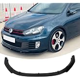 NEESPOC Front Lip Spoiler for Volkswagen VW GTI MK6 2010-2014 Accessories | Glossy Black, Nice Clean Look Mods, Aggressive Look, Exterior Upgrade, Easy intallation