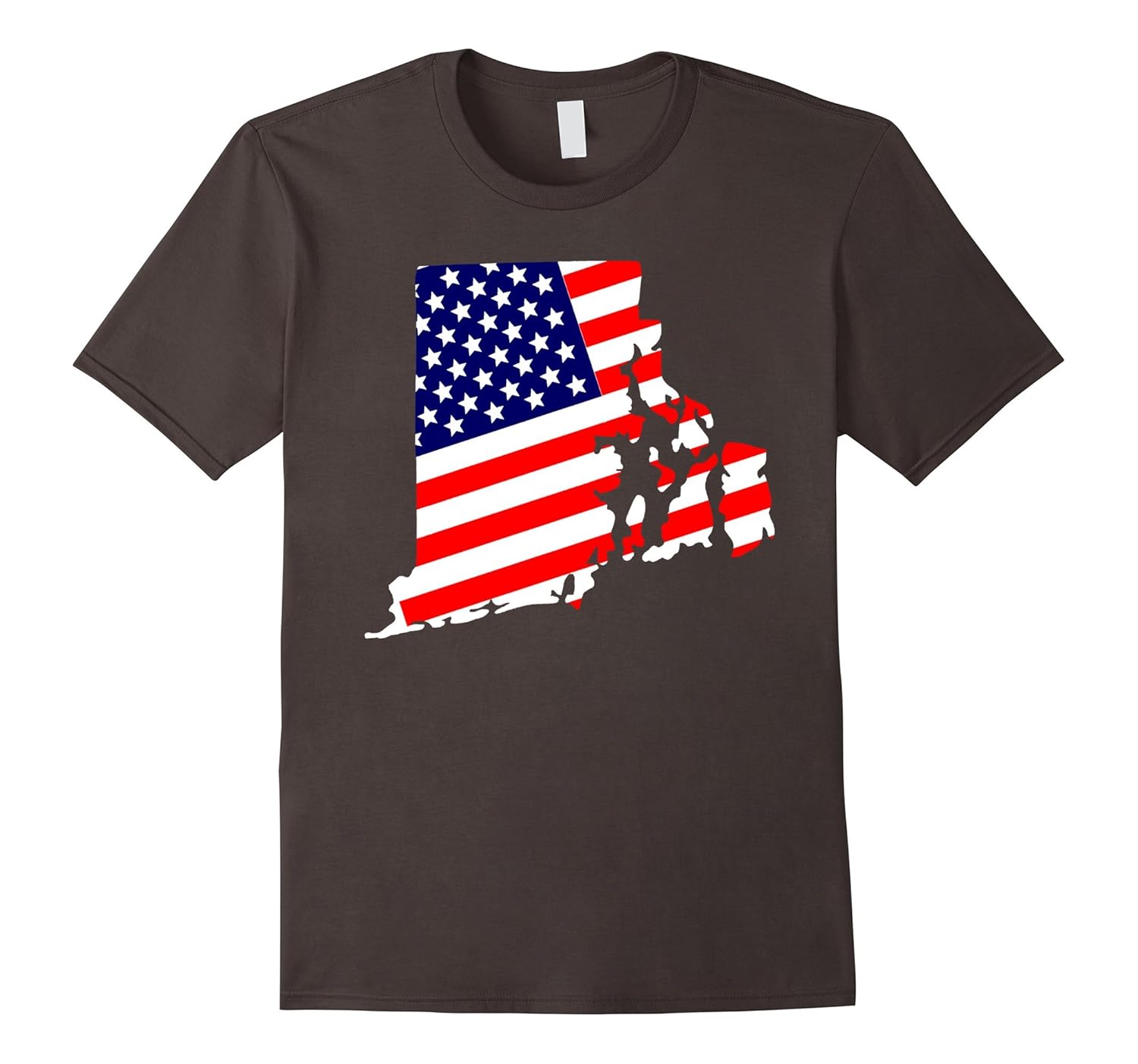 Rhode Island patriot with USA flag Tshirt4LVS 4loveshirt