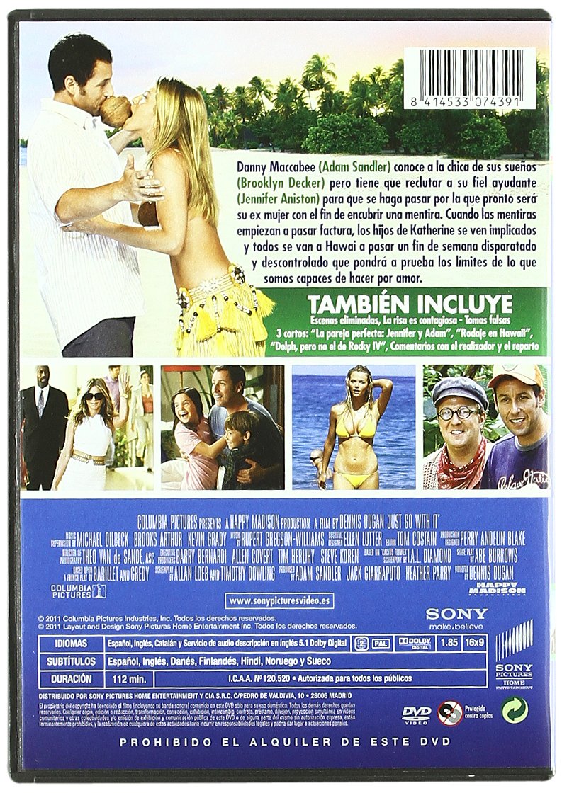 Sigueme El Rollo Import Dvd Adam Sandler Jennifer Aniston Brooklyn Decker Amazon De Adam Sandler Jennifer Aniston Brooklyn Decker Nicole Kidman Heidi Montag Dennis Dugan Barry Bernardi Dvd Blu Ray