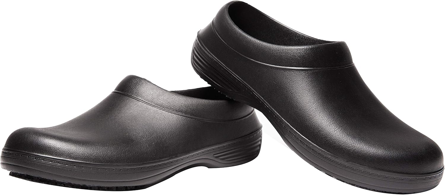 Men and Women's Oil Water Resistant Nursing Chef Shoes Non-Slip Safety Working Shoes for Kitchen Garden Bathroom: Shoes