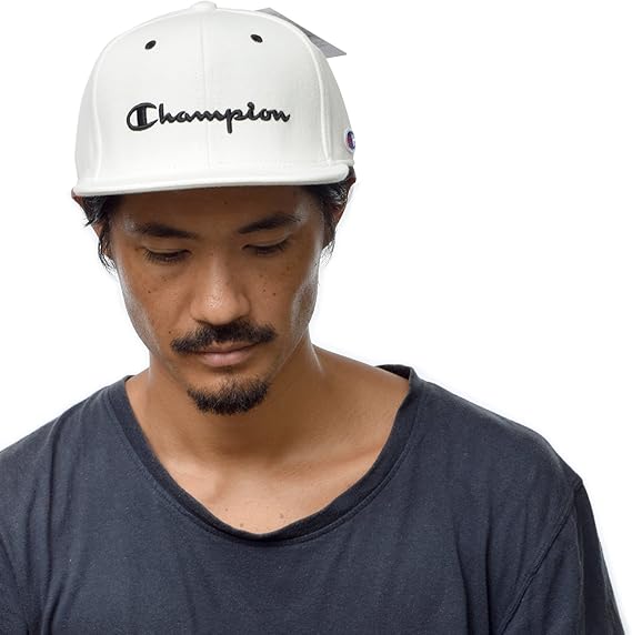 Amazon Co Jp チャンピオン Champion キャップ ストレート ロゴ キャップ メンズ レディース 帽子 ベースボールキャップ スナップ バック キャップ Snap Back Cap Free 約57 59cm ホワイト 服 ファッション小物