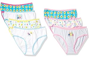 Baby Shark baby-girls 100% Combed Cotton Underwear Panties in Sizes 18m, 2/3t, 4t, 4, 6, 8