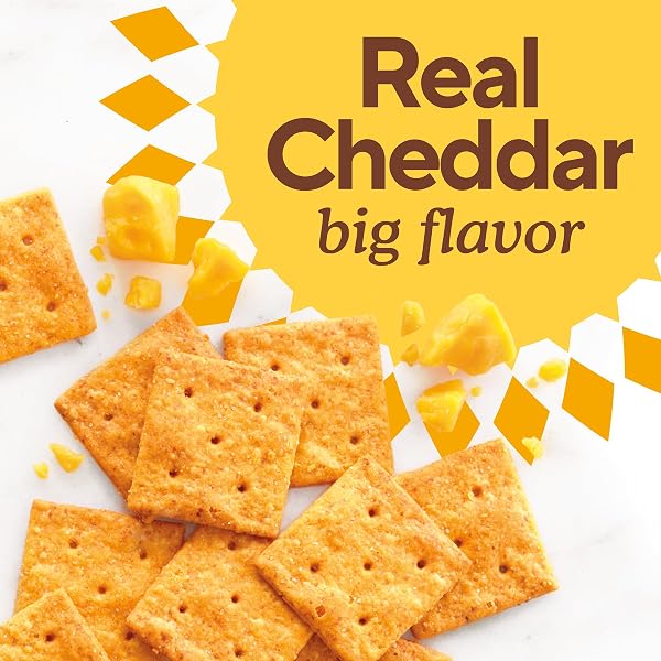 SIMPLE MILLS FARMHOUSE CHEDDAR ALMOND FLOUR CRACKERS, GLUTEN FREE CRACKERS MADE WITH REAL CHEESE AND WHOLESOME BLEND OF ALMONDS, SUNFLOWER SEEDS, AND FLAXSEEDS, FAMILY SIZE, 1 PACK, 7 OZ