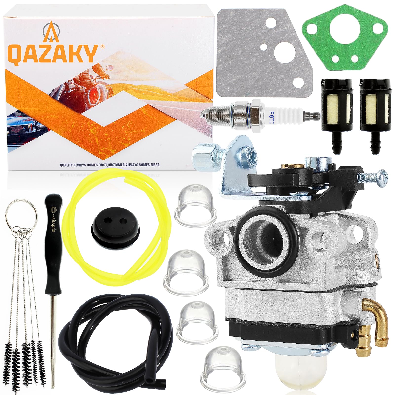 QAZAKY GX22 GX31 FG100 Carburetor for Mantis Tiller Little Wonder Blower Rototiller Cultivator 16100-ZM5-803 A95 Edger HHE31C HHT31S Trimmer UMK422 UMK431 K1 Water Pump WX10 ZM-5 4Cycle Engine Harmony