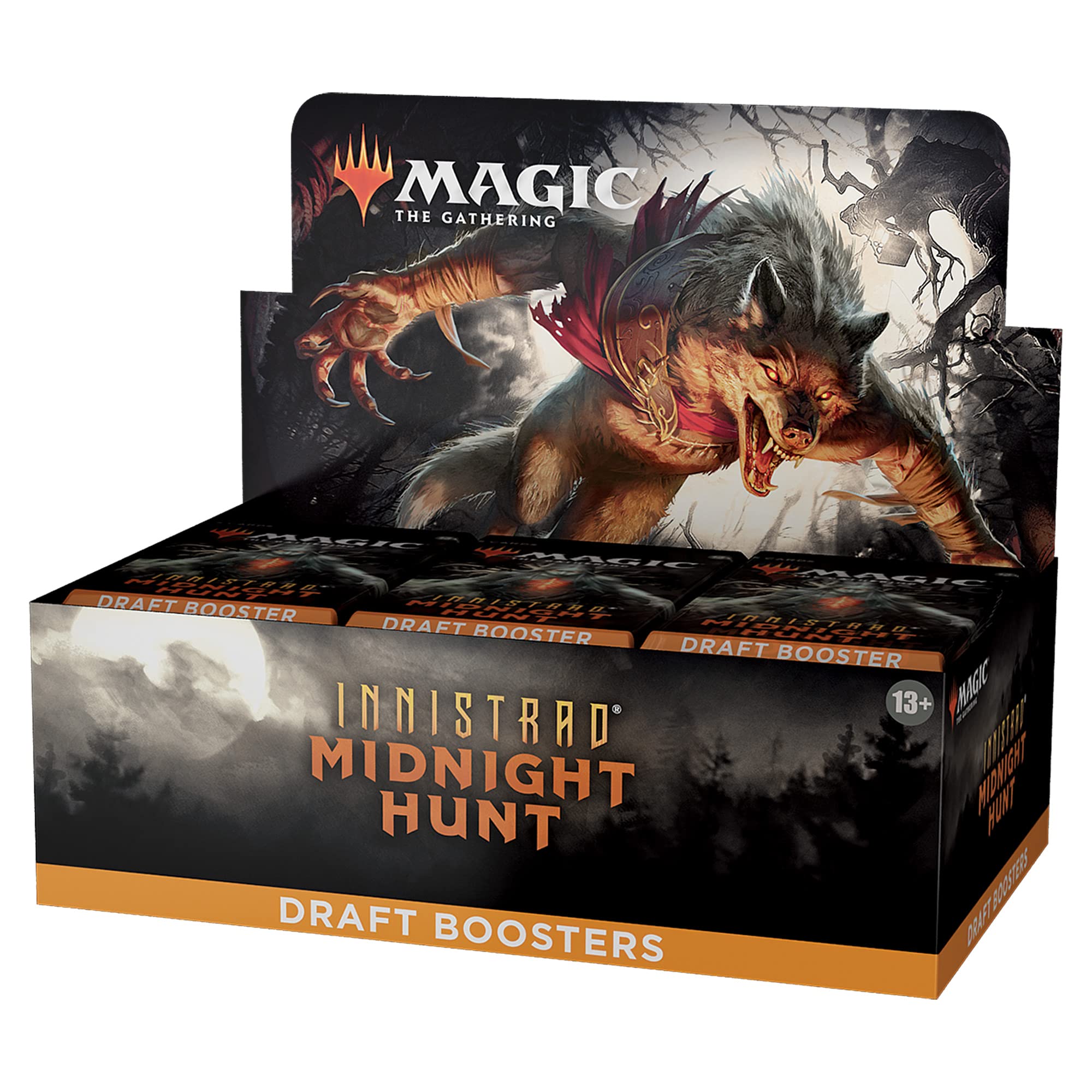 Magic The Gathering,Multicolor,C89490000 Innistrad: Midnight Hunt Draft Booster Display of 36 Boosters