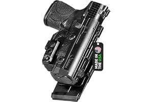 ALIEN GEAR HOLSTERS Alien Gear ShapeShift Molle Holster - Custom Fit (Select Pistol) - Right/Left Hand - Adjustable Retention/Cant - USA Made - Molle Pistol Holster, OWB, Tactical - Molle Gun Holster, Backpacking Holster