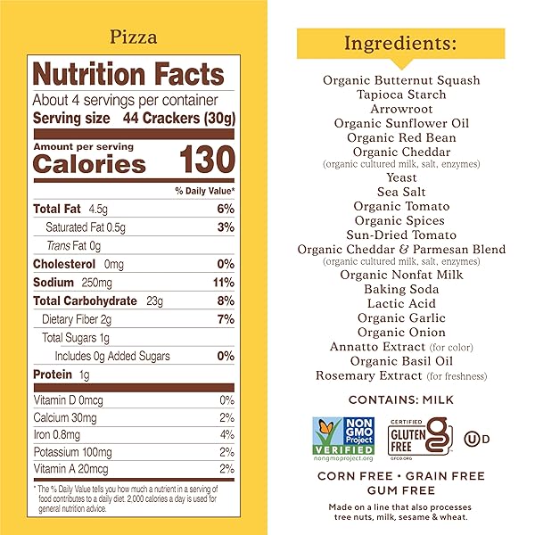 SIMPLE MILLS POP MMMS PIZZA BAKED SNACK CRACKERS, GLUTEN FREE, 4 OUNCE (PACK OF 1)