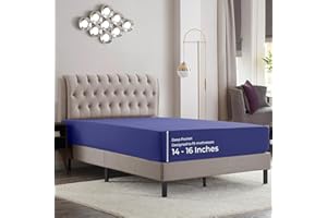 EMPYREAN BEDDING Empyrean Queen Fitted Sheet - Deep Pocket, 14-16 Inch Ultra Soft Microfiber, Wrinkle & Fade Resistant, Shrinkproof, Hotel Quality, Durable & Breathable, Perfect for Queen Beds, Royal Blue