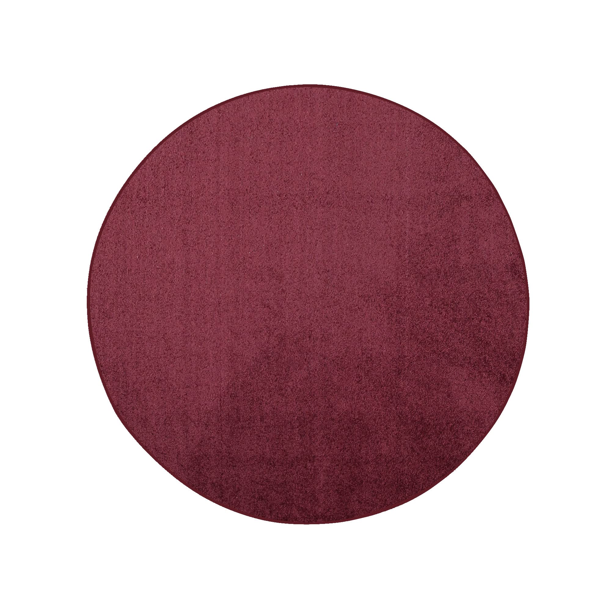 Furnish my Place Modern Indoor/Outdoor Commercial Solid Color Rug – Cranberry, 10′ Round, Pet and Kids Friendly Rug. Made in USA, Area Rugs Great for Kids, Pets, Event, Wedding