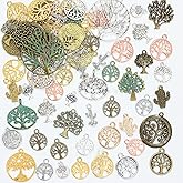 stino 100 G Mixed Style Metal Charms for Jewelry Making, Bulk Silver & Gold Plated, for Bracelet, Necklace, Earrings DIY Crafts
