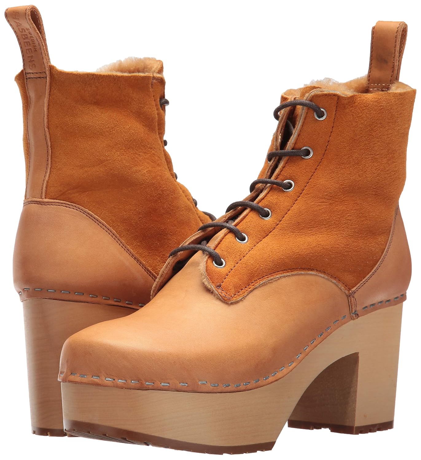 swedish hasbeens hippie lace up