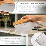 Anmarko Stainless Steel Griddle Scraper Chopper Multipurpose Dough Cutter view 4