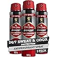 Old Spice Dry Spray Antiperspirant Deodorant for Men, 24/7 Sweat & Odor Protection, 24/7 Sweat Defense & Lasting Freshness, Swagger with Cedarwood Scent, 4.3 oz (Pack of 3)