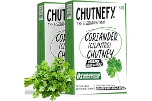 Chutnefy - Coriander Chutney - 2.64 Ounce | Delicious & Ready-to-Eat | 5-Second Instant Chutney | No Preservatives or Additives