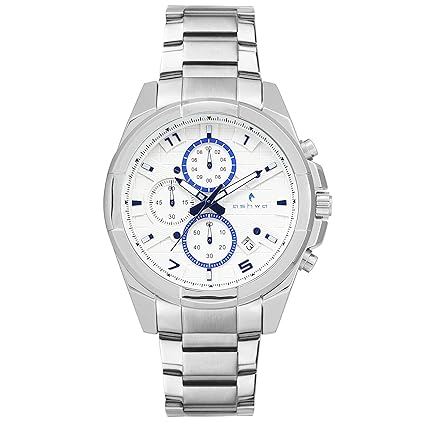 Date Display Chronograph Hybrid White Multi-Dial Mens Watch