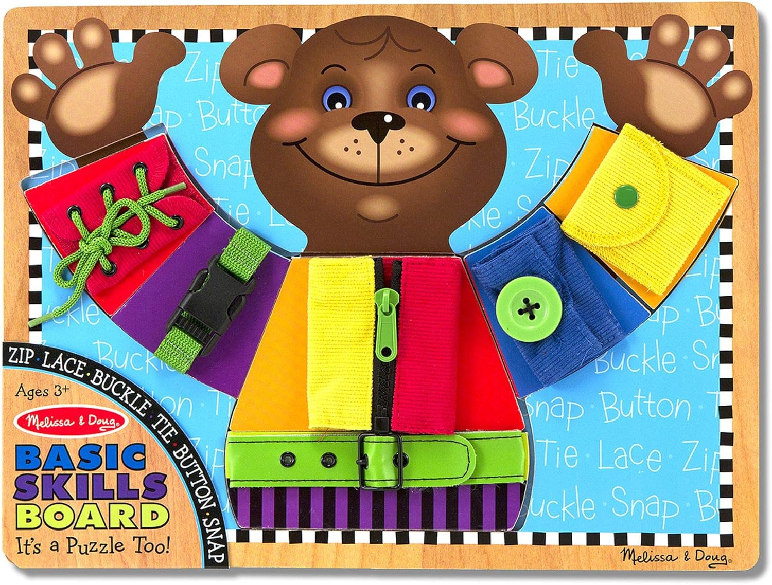 Melissa & Doug Basic Skills Puzzle Board -: Melissa & Doug: Toys & Games