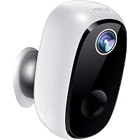Wireless Battery Powered Camera, MECO 1080P Rechargeable Home Security System, Night Vision, Indoor/Outdoor WiFi Camera with Motion Detection, 2-Way Audio Talk, IP65 Waterproof, 2.4GHz WiFi