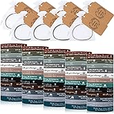 Jutom 60 Set Christian Silicone Bracelets Bible Verses Christian Wristbands for Men Women with Religious Kraft Tags Bags Gifts Bulk for Students Sunday School VBS Church Supplies