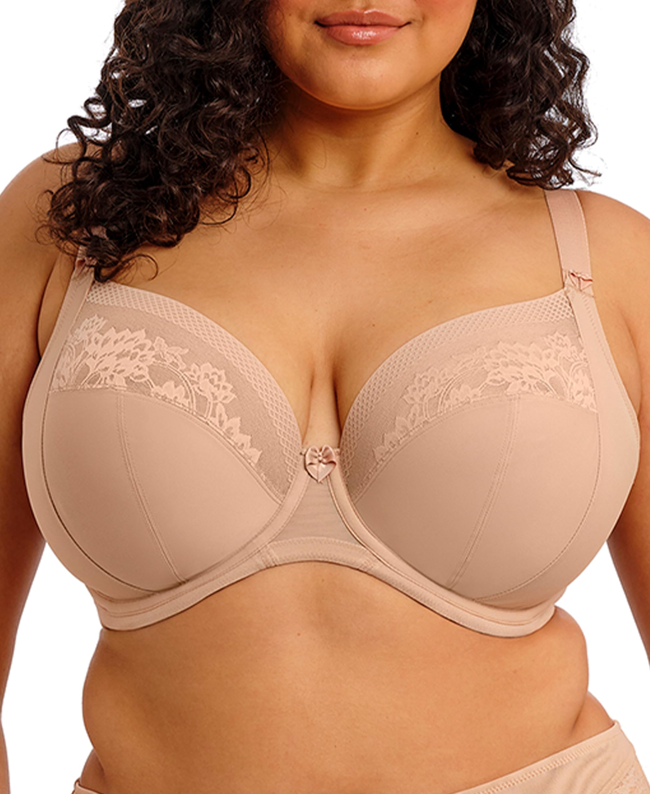 Elomi Women’s Nerina Underwire Plunge Bra, Stretch Comfort, Sahara, 40E