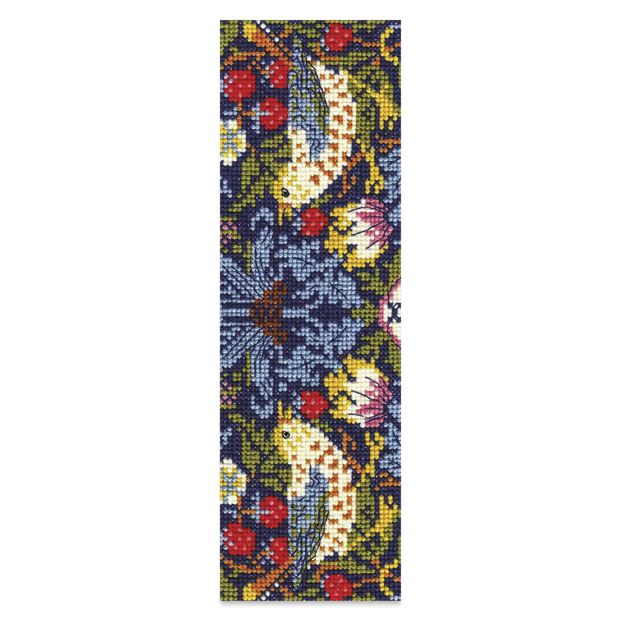 DMC - DMC Museum Collection - Strawberry Thief Cross Stitch Embroidery Bookmark Kit - 1 Set