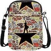 GJTIM American Musical Inspired Typography Crossbody Bag Musical Theatre Gift Theater Fans Gift