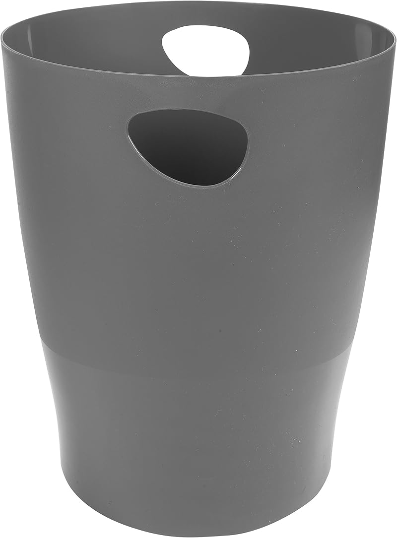 Exacompta Ecobin Waste Paper Bin 15 L 263x263x335mm Mouse Grey