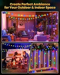 Brightown Solar String Lights Outdoor 60 Led 35.6